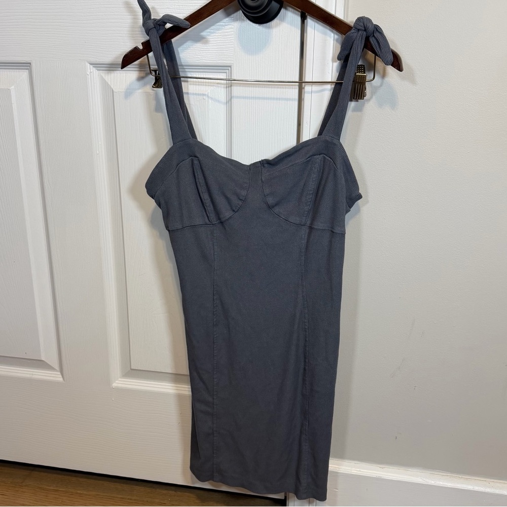 Free People Charcoal Mini Dress